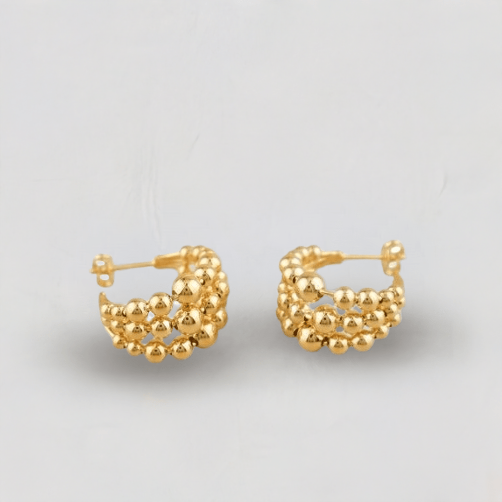Beaded C Earrings - Stoney Claire