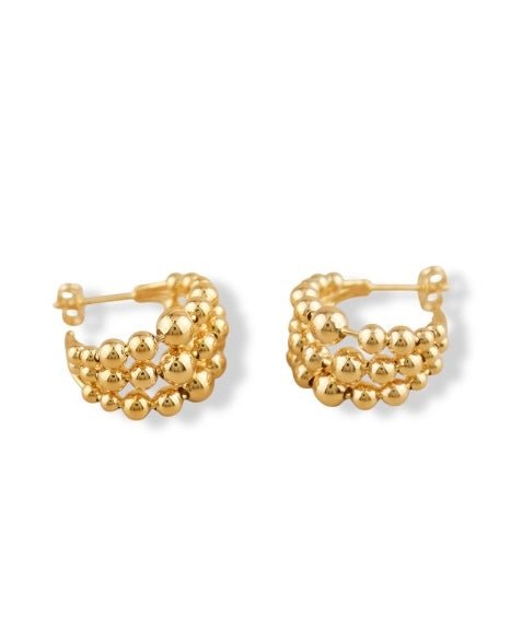 Beaded C Earrings - Stoney Claire